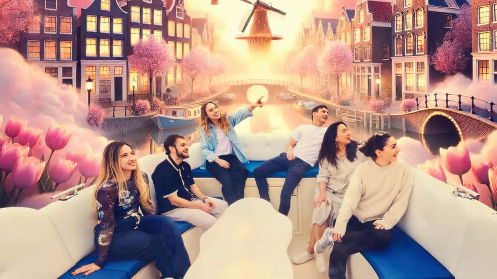 Amsterdam cannabis cruise scenic canal view